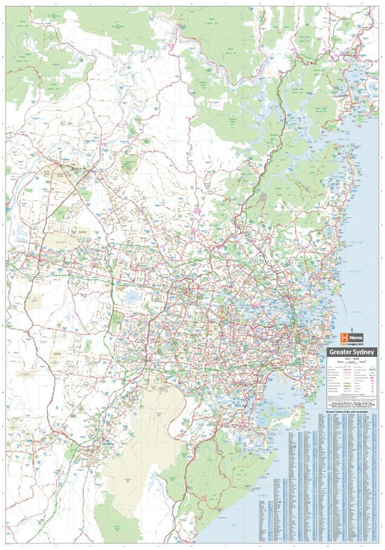 Sydney & Region Map - Hema Maps - Maps - 9781925625103 - Caravan World