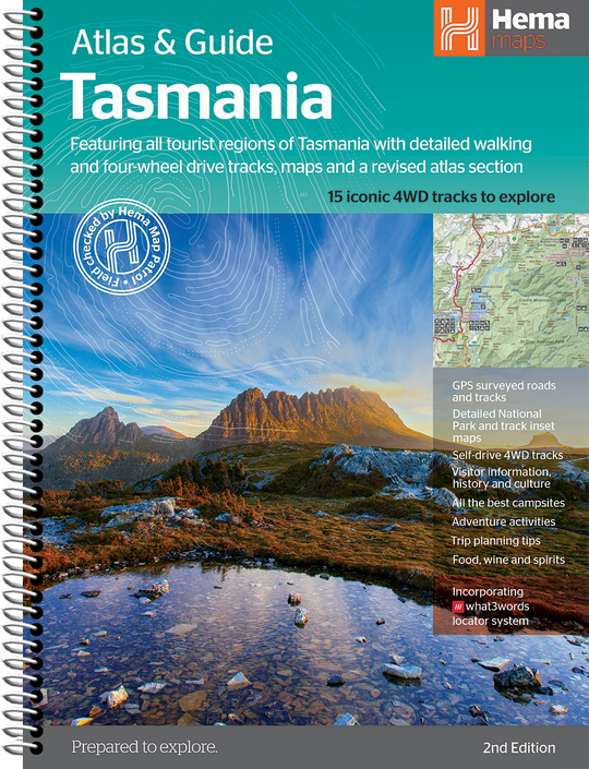 Tasmania Atlas & Guide - Hema Maps - Books - 9321438001973 - Caravan World