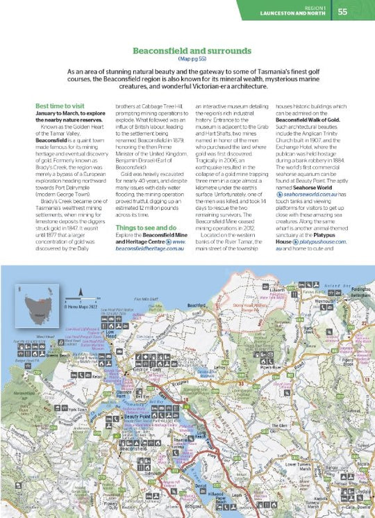 Tasmania Atlas & Guide - Hema Maps - Books - 9321438001973 - Caravan World