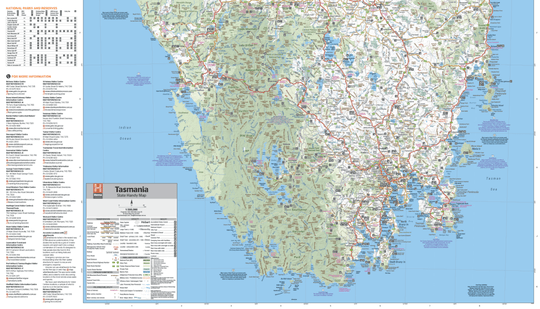 Tasmania Handy Map - Hema Maps - Maps - 9321438002246 - Caravan World