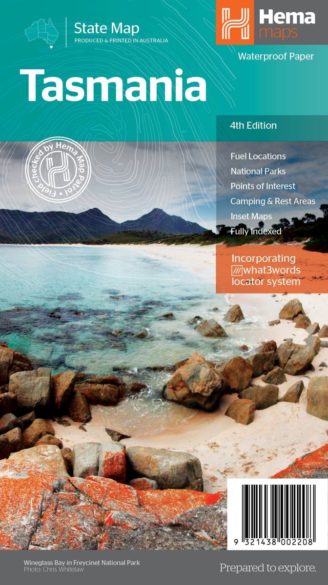 Tasmania State Map - Hema Maps - Maps - 9321438002208 - Caravan World