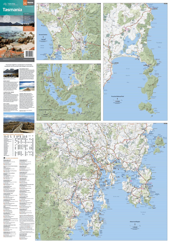 Tasmania State Map - Hema Maps - Maps - 9321438002208 - Caravan World