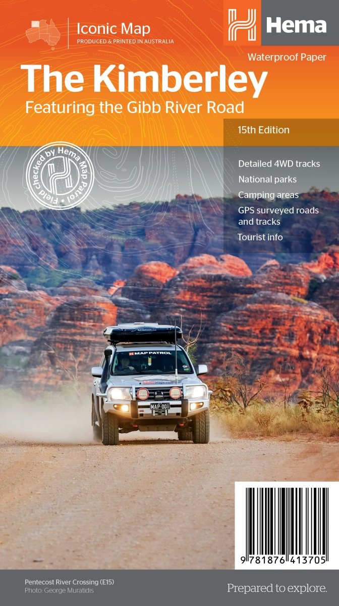 The Kimberley Map - Hema Maps - Maps - 9781876413705 - Caravan World