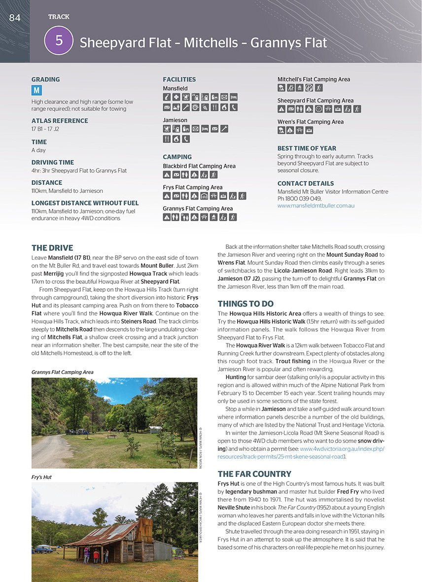 The Victorian High Country Atlas & Guide - Hema Maps - Books - 9781876413149 - Caravan World