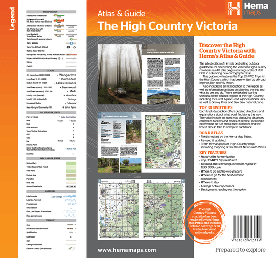 The Victorian High Country Atlas & Guide - Hema Maps - Books - 9781876413149 - Caravan World