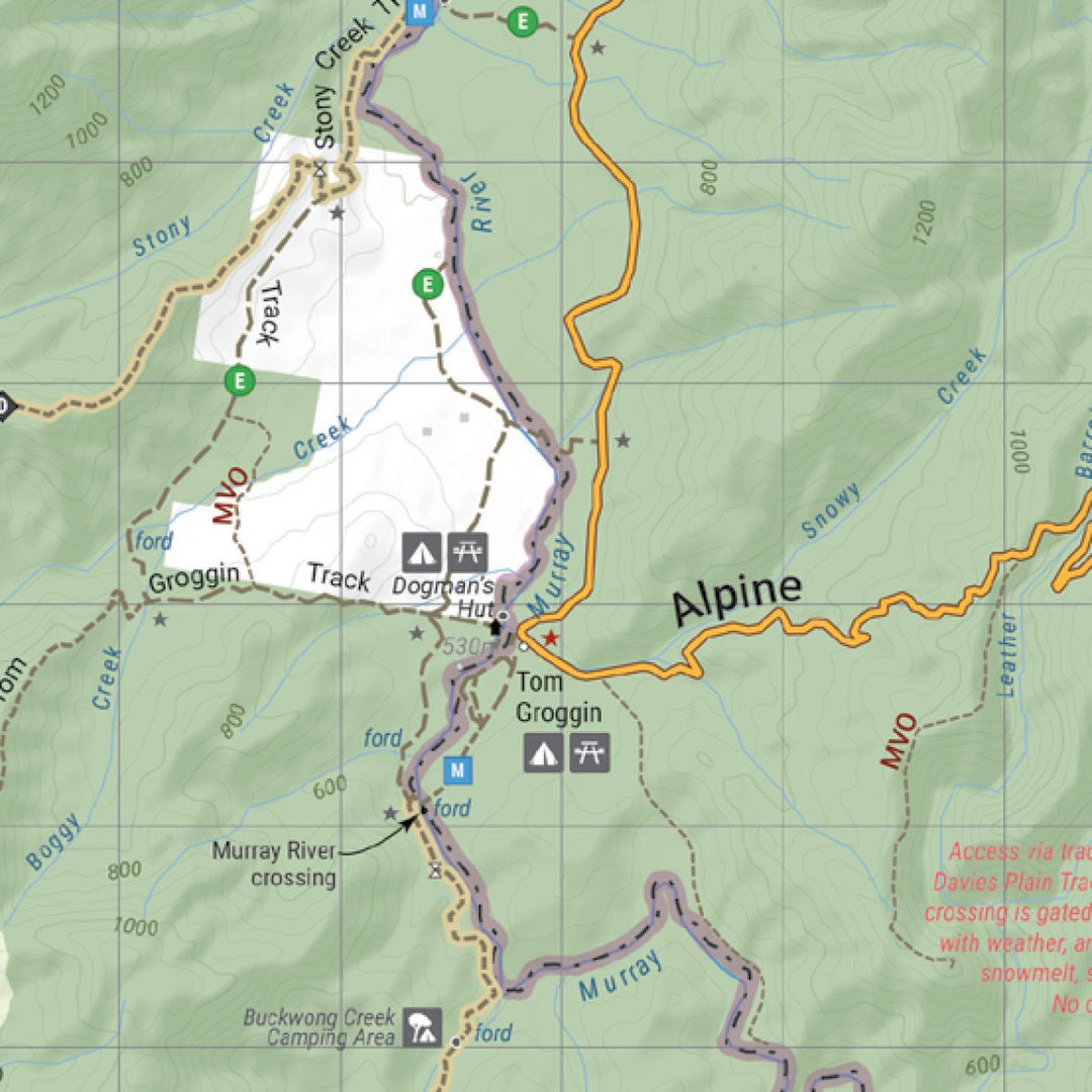 The Victorian High Country - North Eastern Map - Hema Maps - Maps - 9781923354036 - Caravan World