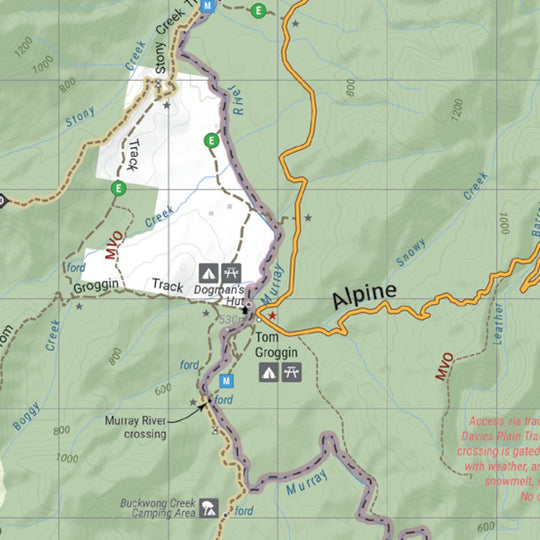 The Victorian High Country - North Eastern Map - Hema Maps - Maps - 9781923354036 - Caravan World