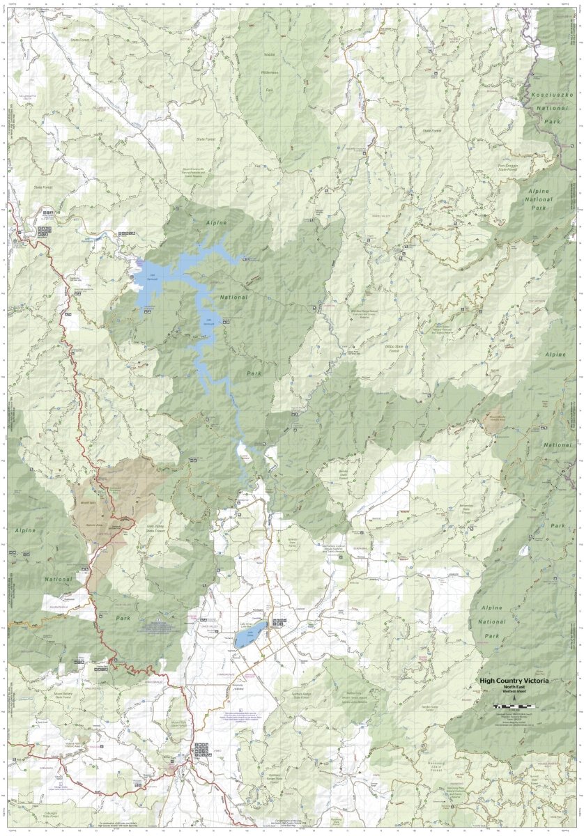 The Victorian High Country - North Eastern Map - Hema Maps - Maps - 9781923354036 - Caravan World