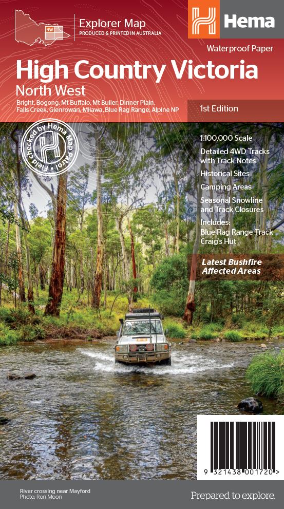 The Victorian High Country - North Western Map - OE - Hema Maps - Maps - 9321438001720 - Caravan World