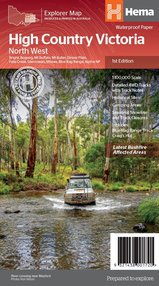 The Victorian High Country - North Western Map - OE - Hema Maps - Maps - 9321438001720 - Caravan World