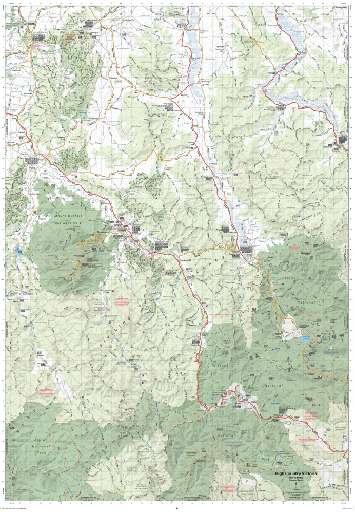 The Victorian High Country - North Western Map - OE - Hema Maps - Maps - 9321438001720 - Caravan World