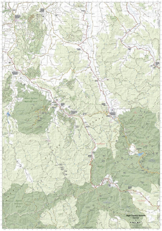 The Victorian High Country - North Western Map - Hema Maps - Maps - 9781923354043 - Caravan World