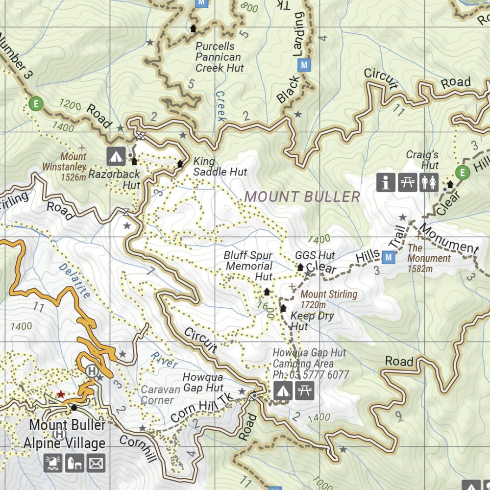 The Victorian High Country - North Western Map - Hema Maps - Maps - 9781923354043 - Caravan World