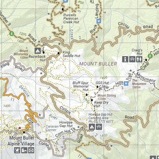 The Victorian High Country - North Western Map - Hema Maps - Maps - 9781923354043 - Caravan World
