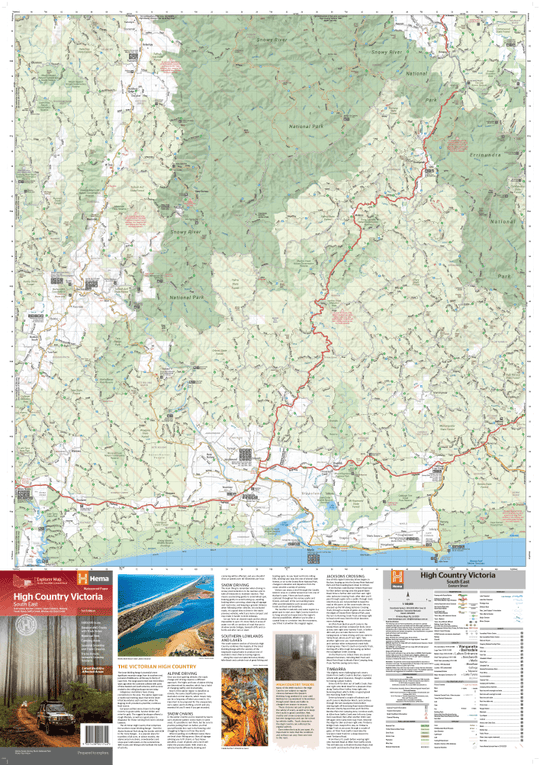 The Victorian High Country - South Eastern Map - OE - Hema Maps - Maps - 9321438001744 - Caravan World