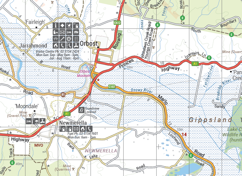 The Victorian High Country - South Eastern Map - OE - Hema Maps - Maps - 9321438001744 - Caravan World