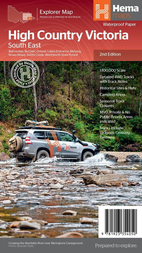 The Victorian High Country - South Eastern Map - Hema Maps - Maps - 9781923354050 - Caravan World