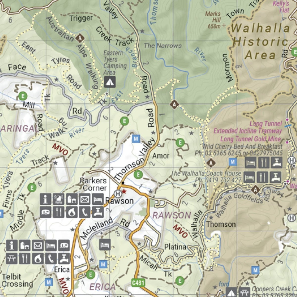 The Victorian High Country - South Western Map - Hema Maps - Maps - 9781923354067 - Caravan World