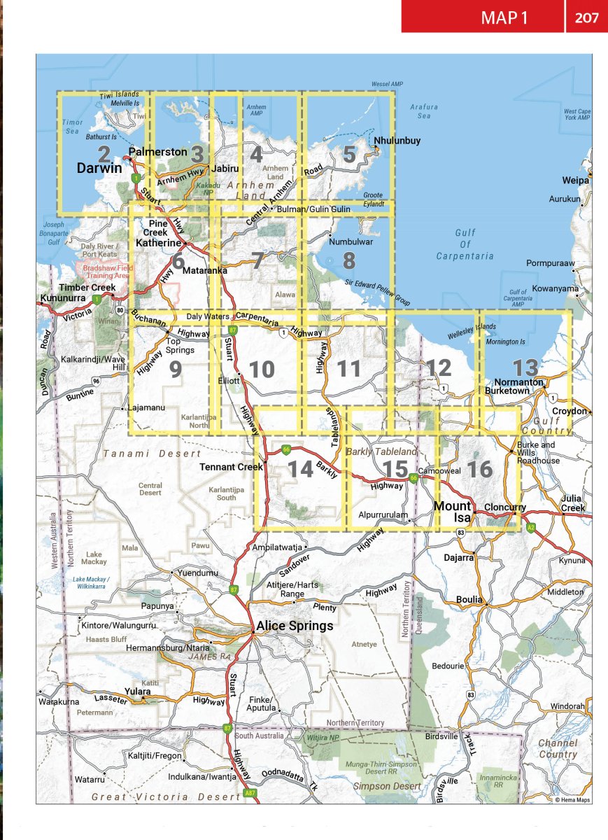 Top End and Gulf Atlas & Guide - Hema Maps - Books - 9781922668943 - Caravan World