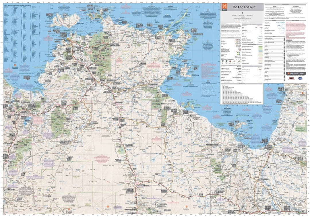 Top End and Gulf Map - Hema Maps - Maps - 9321438001614 - Caravan World
