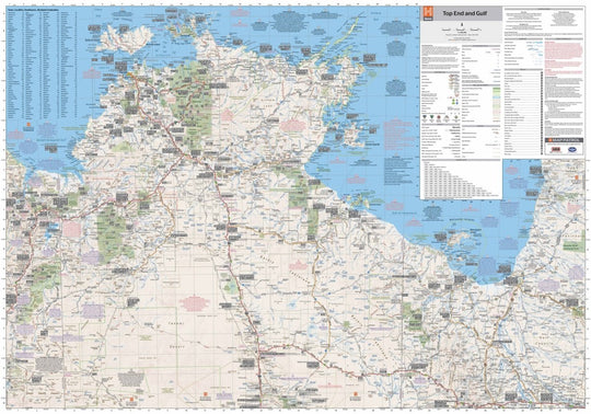 Top End and Gulf Map - Hema Maps - Maps - 9321438001614 - Caravan World