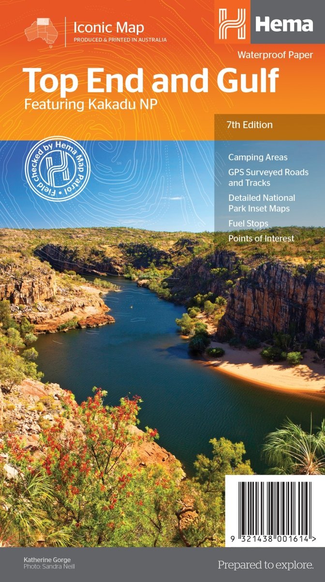 Top End and Gulf Map - Hema Maps - Maps - 9321438001614 - Caravan World