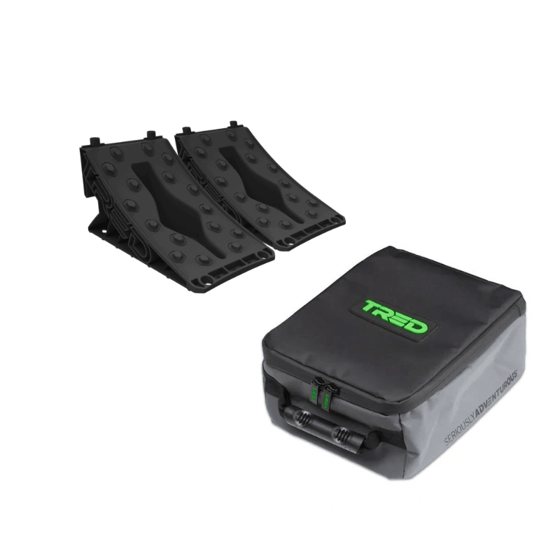 Tred GT Whell Chock with Bag - Black - Hema Maps - Bundle - Digital - CWBOM-13 -Caravan World