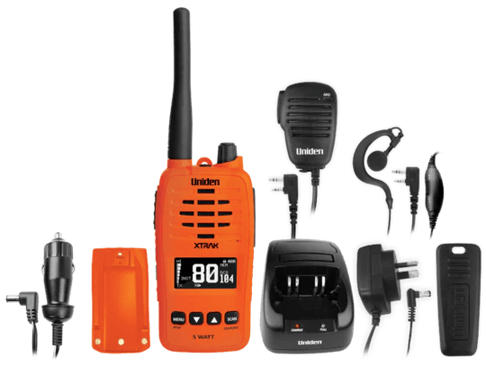 Uniden - Xtrak 50 Smart Handheld UHF w/ Instant Replay - Orange - Uniden - XTRAK50-O -Caravan World