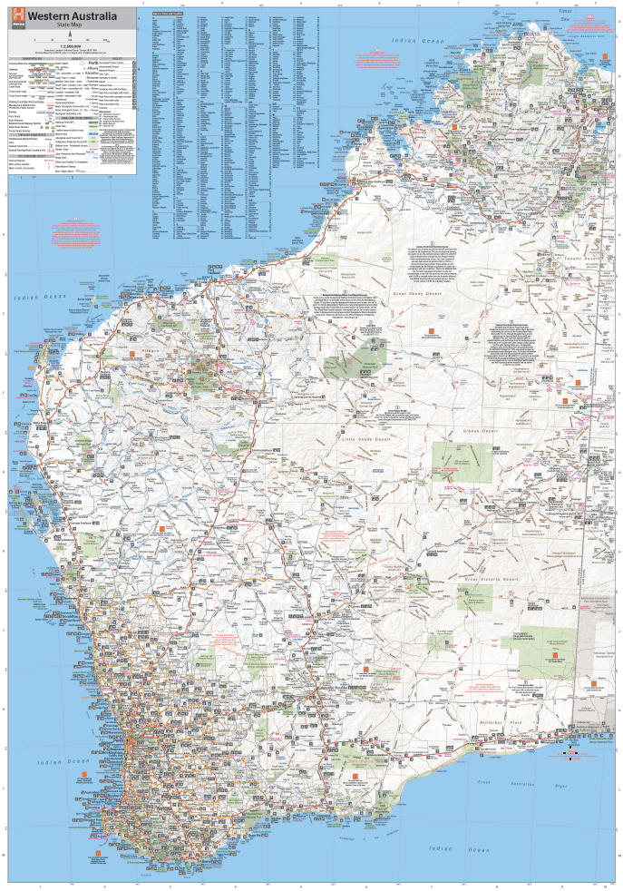 Western Australia State Map - Hema Maps - Maps - 9321438001553 - Caravan World