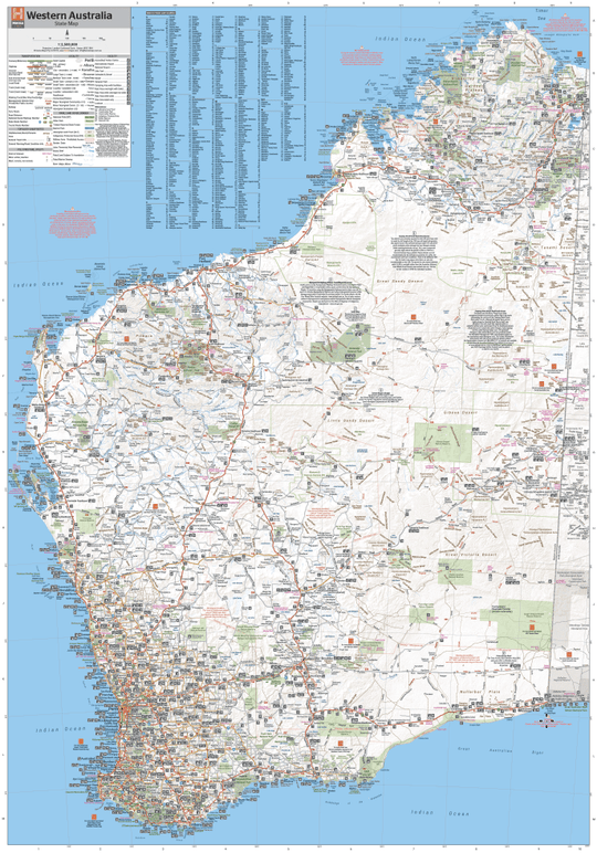 Western Australia State Map - Hema Maps - Maps - 9321438001553 - Caravan World