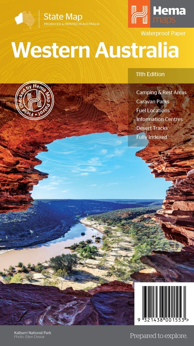Western Australia State Map - Hema Maps - Maps - 9321438001553 - Caravan World