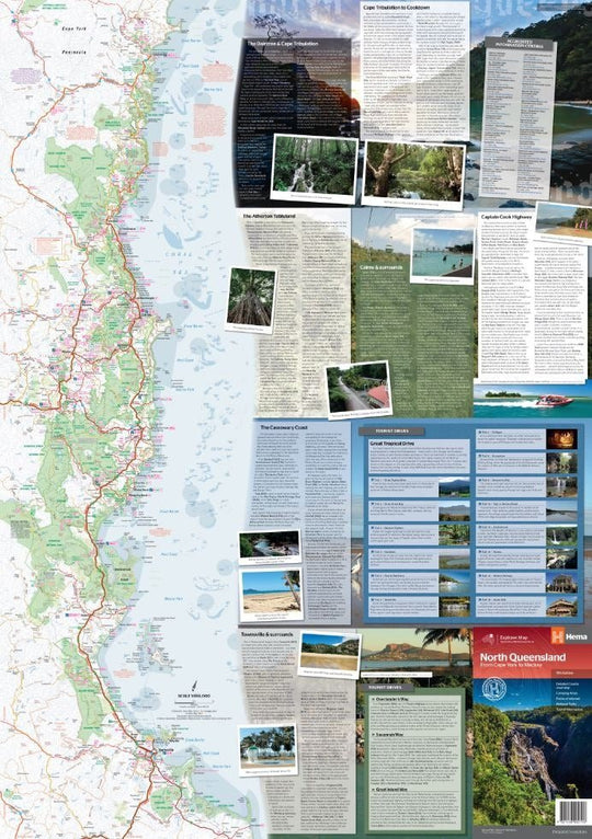 North Queensland Map - Hema Maps - 9321438002116 -Caravan World Australia