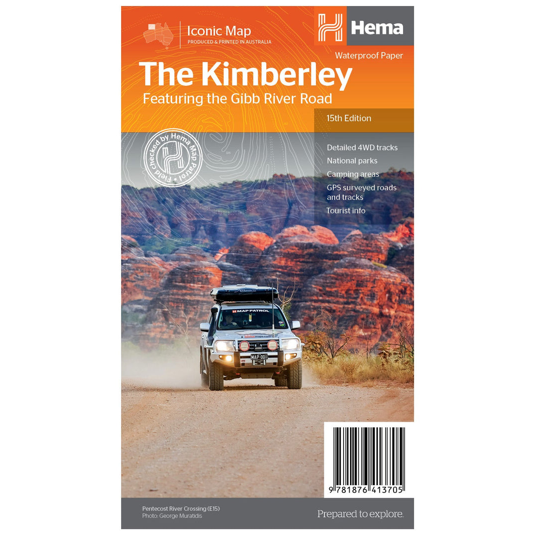 The Kimberley Map - Hema Maps - 9781876413705 -Caravan World Australia